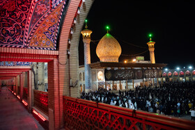 لاله گردانی در شاهچراغ در سوگ امام رضا (ع)