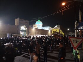 وداع عزاداران شهرستان پیشوا با ماه‌های محرم و صفر همزمان با شام شهادت امام رضا(ع)