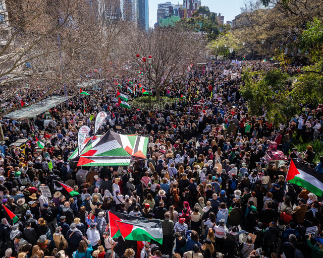 استرالیا صحنه خیزش تاریخی حامیان فلسطین