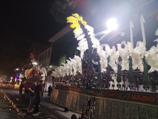 وداع عزاداران شهرستان پیشوا با ماههای محرم و صفر همزمان با شام شهادت امام رضا(ع)