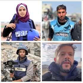 حمله رژیم صهیونیستی به مجتمع پزشکی ناصر و شهادت ۵ خبرنگار