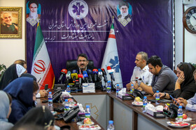 نشست خبری محمداسماعیل توکلی، رئیس اورژانس استان تهران