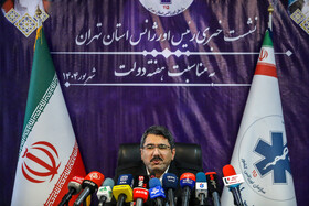 نشست خبری محمداسماعیل توکلی، رئیس اورژانس استان تهران