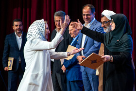 فاطمه مهاجرانی، سخنگوی دولت در مراسم روز پزشک با حضور معاون اول رئیس جمهور