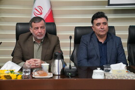 کیومرث سفیدی سرپرست اداره کل حفاظت محیط زیست استان اردبیل و عباس فنی‌اصل معاون فرهنگی و اجتماعی دانشگاه محقق اردبیلی