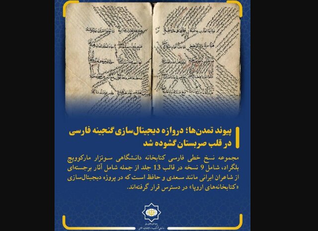 دسترسی به گنجیه فارسی دانشگاه بلگراد