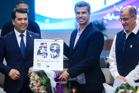 عادی ساعی، رئیس فدراسیون تکواندو در مراسم جشن تولد مدال آوران المپیک