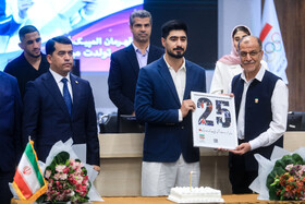 مهران برخورداری، عضو تیم ملی تکواندو در مراسم جشن تولد مدال آوران المپیک