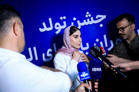 ناهید کیانی، عضو تیم ملی تکواندو در مراسم جشن تولد مدال آوران المپیک