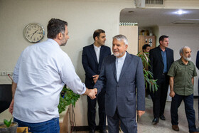 بازدید سیدرضا صالحی امیری، وزیر میراث فرهنگی، گردشگری و صنایع دستی از ایسنا