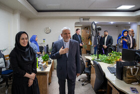 بازدید سیدرضا صالحی امیری، وزیر میراث فرهنگی، گردشگری و صنایع دستی از ایسنا