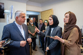 بازدید سیدرضا صالحی امیری، وزیر میراث فرهنگی، گردشگری و صنایع دستی از ایسنا