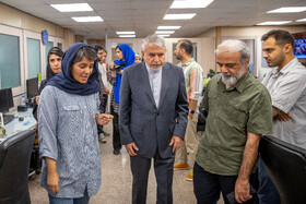 بازدید سیدرضا صالحی امیری، وزیر میراث فرهنگی، گردشگری و صنایع دستی از ایسنا