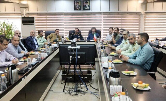 پشت صحنه سریال امنیتی پلیسی با حضور سردار منتظرالمهدی و معاون سیما