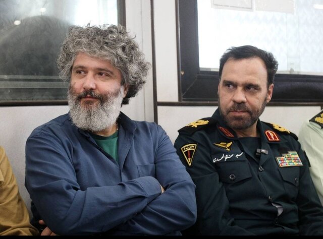 پشت صحنه سریال امنیتی پلیسی با حضور سردار منتظرالمهدی و معاون سیما