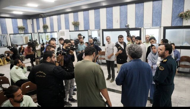 پشت صحنه سریال امنیتی پلیسی با حضور سردار منتظرالمهدی و معاون سیما