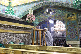 آیین سنتی تعویض پوش ضریح مطهر امام رضا (ع)