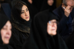 خانواده مرحوم موسی اسوار در مراسم تشییع پیکر او