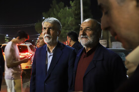 سید عباس صالحی، وزیر فرهنگ و ارشاد اسلامی در مراسم رونمایی از مجسمه «آرش کمانگیر» در کرمان