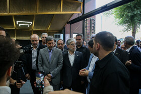 بازدید حسین سیمایی‌صراف، وزیر علوم، تحقیقات و فناوری از منطقه نوآوری کارخانه فولاد مبارکه در دانشگاه صنعتی اصفهان