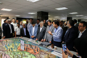 بازدید حسین سیمایی‌صراف، وزیر علوم، تحقیقات و فناوری از منطقه نوآوری کارخانه فولاد مبارکه در دانشگاه صنعتی اصفهان