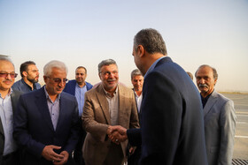 دکتر محمدرضا ظفرقندی، وزیر بهداشت، درمان و آموزش پزشکی،  بهمن نوری استاندارخراسان شمالی و  دکتر سید احمد هاشمی 