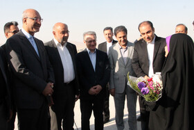 استقبال استاندار کرمانشاه و نمایندگان استان  در مجلس شورای اسلامی از  وزیر تعاون، کار و رفاه اجتماعی در فرودگاه کرمانشاه