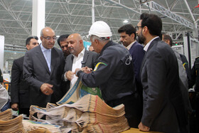 افتتاح و بازدید نیروگاه ۲۴ مگاواتی و افتتاح پلیمر بافت مدلل در سفر وزیر تعاون، کار و رفاه اجتماعی به کرمانشاه