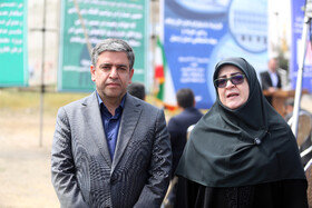 فاطمه مهاجرانی سخنگوی دولت و مسعود امامی یگانه استاندار اردبیل