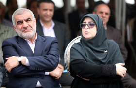 فاطمه مهاجرانی سخنگوی دولت و علی نیکزاد نایب رئیس مجلس شورای اسلامی