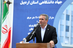 سخنرانی احد بیوته نماینده اردبیل مجلس شورای اسلامی در آئین شروع عملیات اجرایی مرکز تخصصی تحقیقاتی و درمانی زنان و درمانی ناباروری باتمانقلینج 
