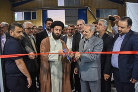 افتتاح یک واحد صنعتی با حضور وزیر آموزش و پرورش و مسئولین استان سمنان در شهرک صنعتی ایوانکی شهرستان گرمسار