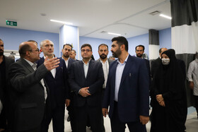 بازدید حمید پورمحمدی معاون رئیس‌جمهور و رئیس سازمان برنامه و بودجه کشوراز بخش الحاقی بیمارستان هاجر شهرکرد