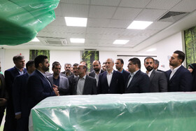 بازدید حمید پورمحمدی معاون رئیس‌جمهور و رئیس سازمان برنامه و بودجه کشوراز بخش الحاقی بیمارستان هاجر شهرکرد