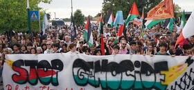 اعتراض هزاران نفر علیه جنگ غزه در جشنواره فیلم ونیز