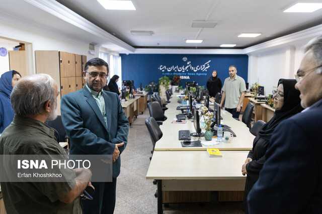 بازدید رییس دانشگاه علوم پزشکی تهران از ایسنا