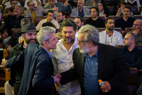 حسن پور شیرازی و حامد بهداد در پانزدهمین جشن منتقدان و نویسندگان سینمایی ایران