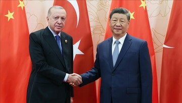 دیدار و گفت‌وگوی اردوغان و شی جین‌پینگ در چین
