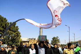 تشییع پیکر سرهنگ شهید «رحیم محمدی» در کرمان