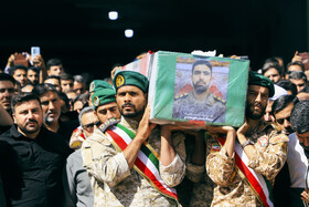 تشییع پیکر سرهنگ شهید «رحیم محمدی» در کرمان