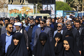 تشییع پیکر سرهنگ شهید «رحیم محمدی» در کرمان