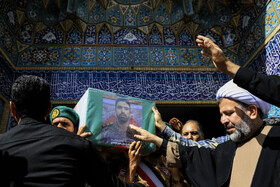 تشییع پیکر سرهنگ شهید «رحیم محمدی» در کرمان