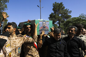 تشییع پیکر سرهنگ شهید «رحیم محمدی» در کرمان