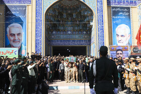 تشییع پیکر سرهنگ شهید «رحیم محمدی» در کرمان