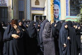 تشییع پیکر سرهنگ شهید «رحیم محمدی» در کرمان
