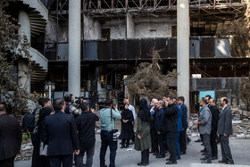 بازدید محمدرضا عارف، معاون اول رئيس جمهور از ساختمان شیشهای صدا و سیما