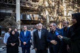 بازدید محمدرضا عارف، معاون اول رئيس جمهور از ساختمان شیشهای صدا و سیما