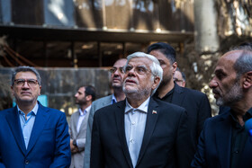 بازدید محمدرضا عارف، معاون اول رئيس جمهور از ساختمان شیشهای صدا و سیما