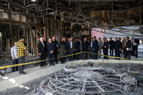 بازدید محمدرضا عارف، معاون اول رئيس جمهور از ساختمان شیشهای صدا و سیما