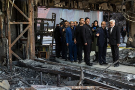 بازدید محمدرضا عارف، معاون اول رئيس جمهور از ساختمان شیشهای صدا و سیما